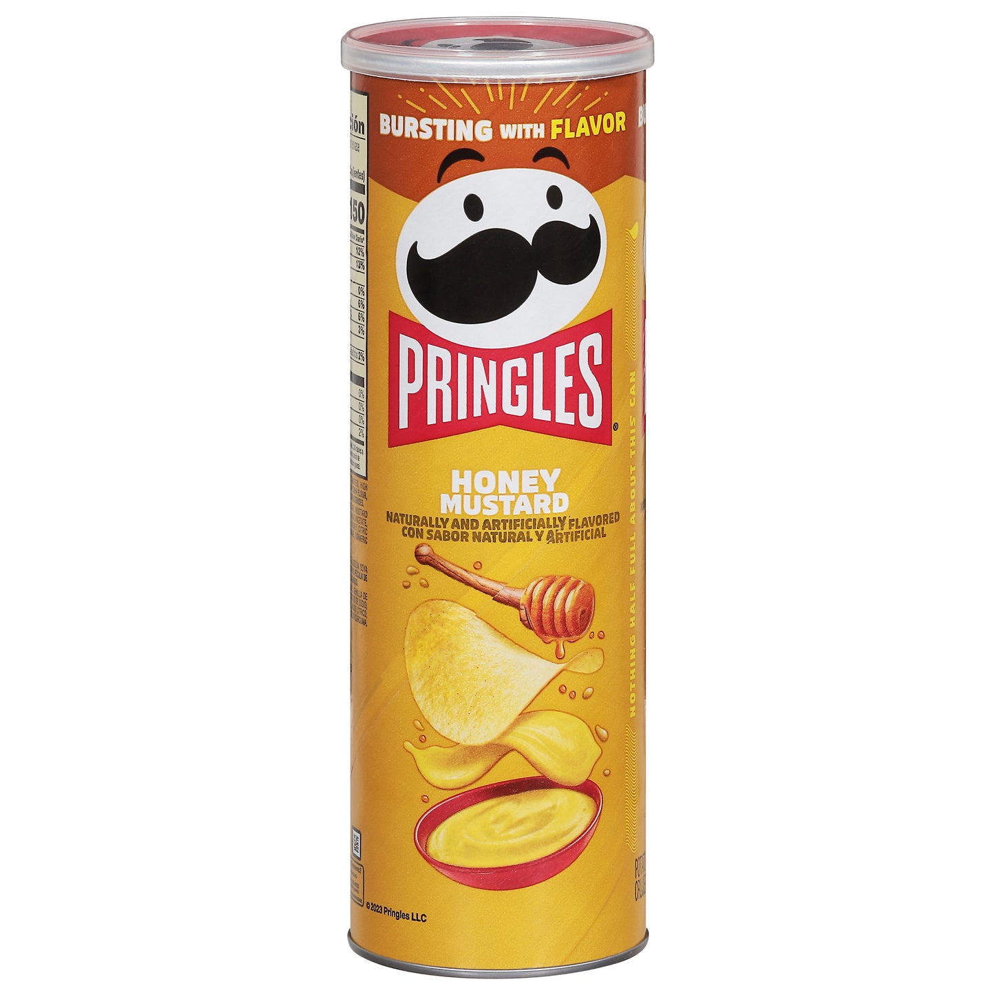 Pringles Honey Mustard Potato Crisps 5.5 oz - NATURALLY AND ARTIFICIALLY FLAVORED