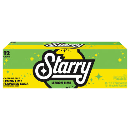 Starry Soda Lemon Lime 12 Fl Oz 12 Count