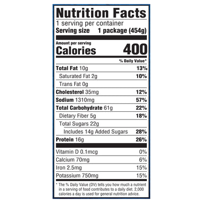 Hungry Man Roasted Turkey Breast Frozen Dinner, 16 oz.