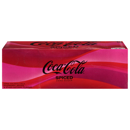 Coca-Cola Zero Sugar Raspberry Spiced Cola Fridge Pack 12 - 12 fl oz Cans