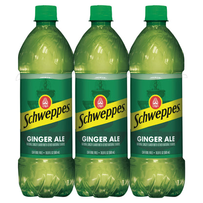 Schweppes Ginger Ale 6 - 16.9 fl oz Bottles
