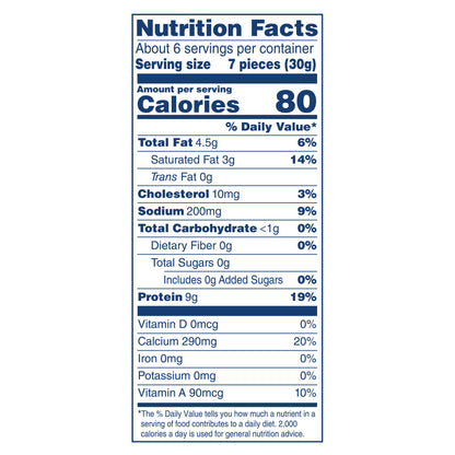 Kraft Protein Reduced Fat Mild Cheddar Cheese Cubes, 6 oz