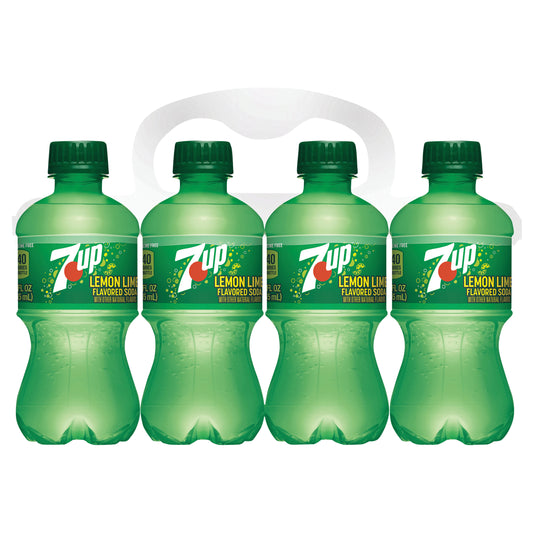 7UP Lemon Lime Soda, 12 fl oz bottles, 8 pack