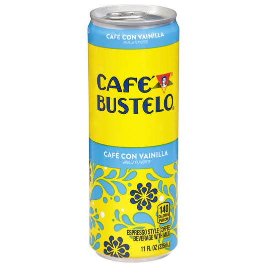 Cafe Bustelo Espresso Style Vanilla Flavored Coffee Beverage with Milk 11 fl oz