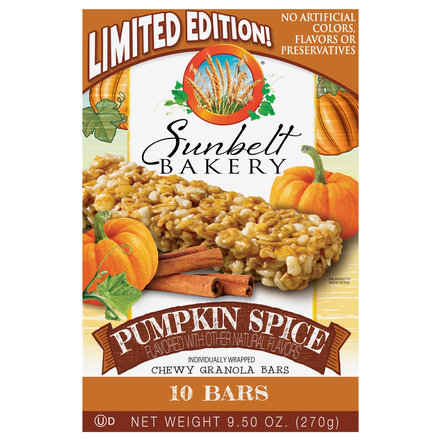 Chewy Granola Bars, Sunbelt Bakery Family Pack Pumpkin Spice