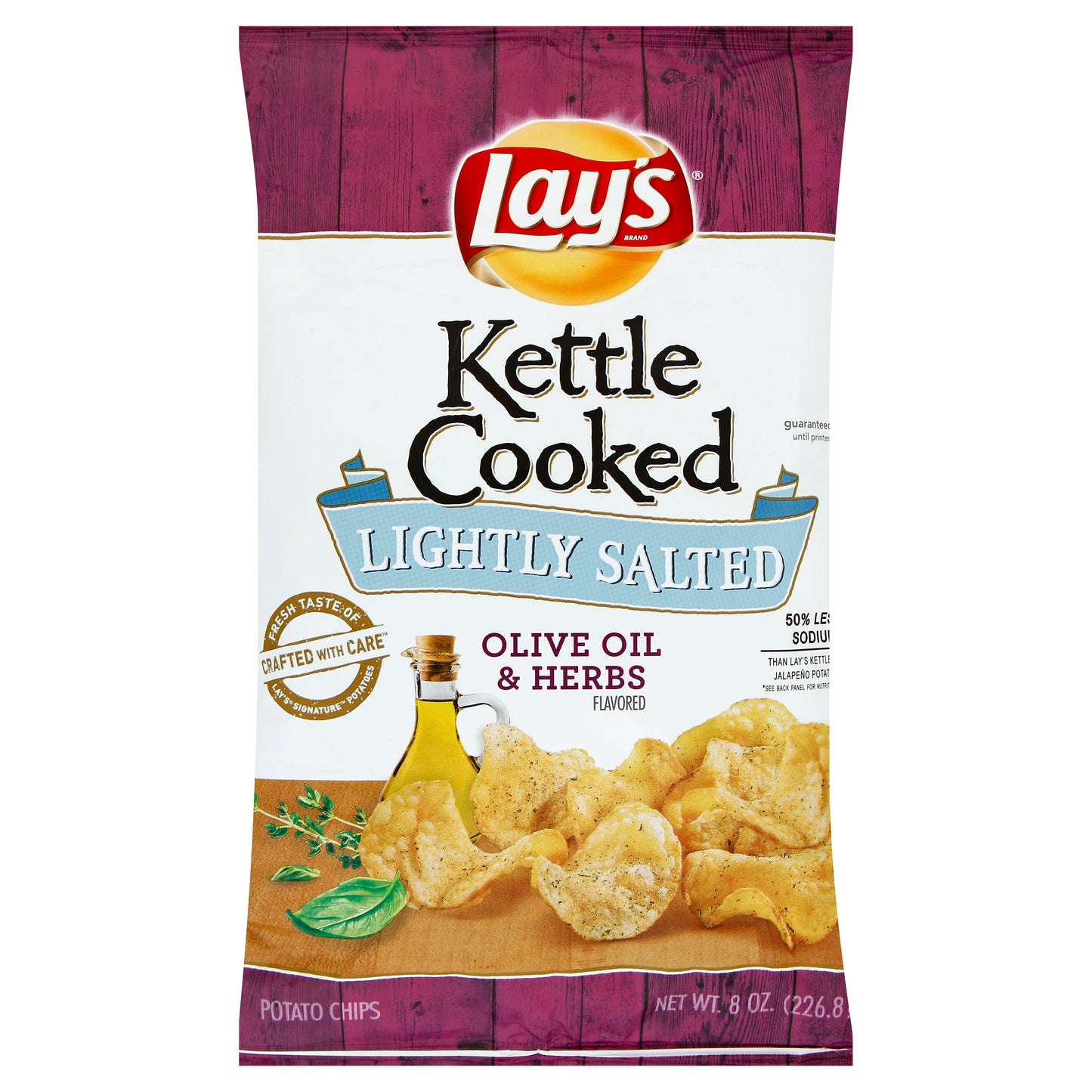 Lay's Potato Chips 8 oz - Olive Oil & Herbs
