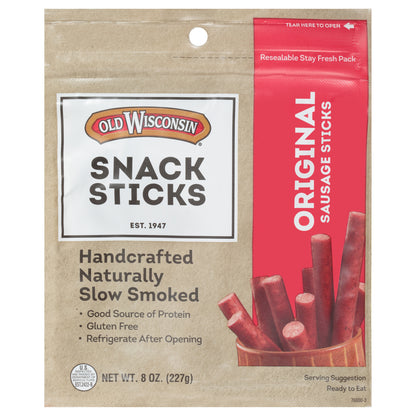 Old Wisconsin Original Sausage Snack Sticks 8 oz. Pouch