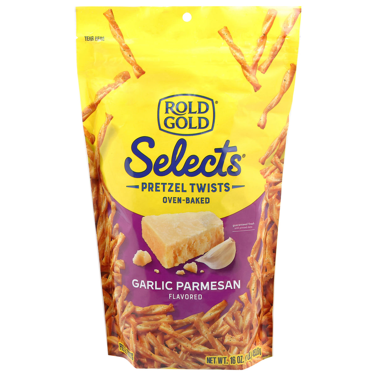 Rold Gold Selects Oven-Baked Garlic Parmesan Flavored Pretzel Twists 16 oz