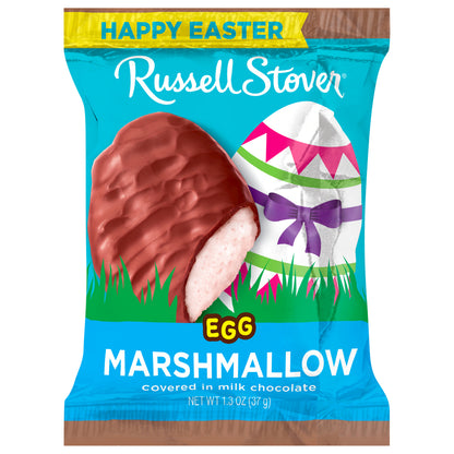 RUSSELL STOVER Easter Marshmallow Milk Chocolate Easter Egg, 1.3 oz.