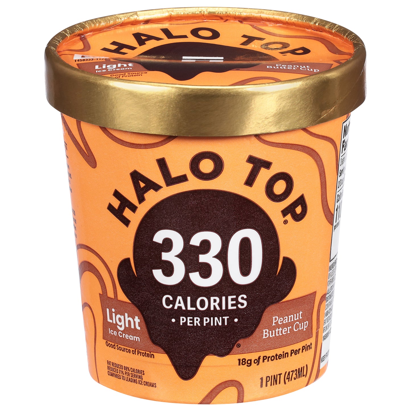 Halo Top Peanut Butter Cup Light Ice Cream, 16 fl oz Pint