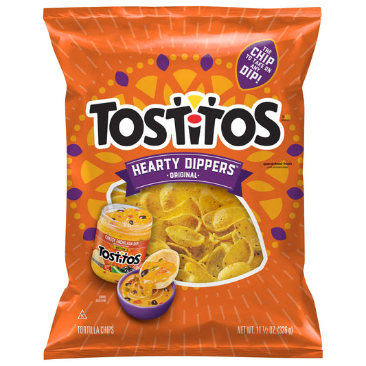 Tostitos Tortilla Chips Hearty Dippers Original 11 1/2 Oz