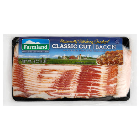 Farmland Naturally Hickory Smoked Classic Cut Bacon, 16 oz