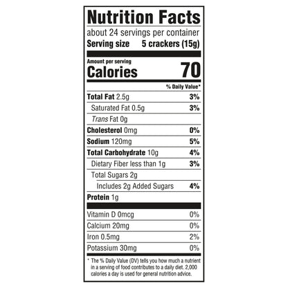 RITZ Whole Wheat Crackers, 12.9 oz