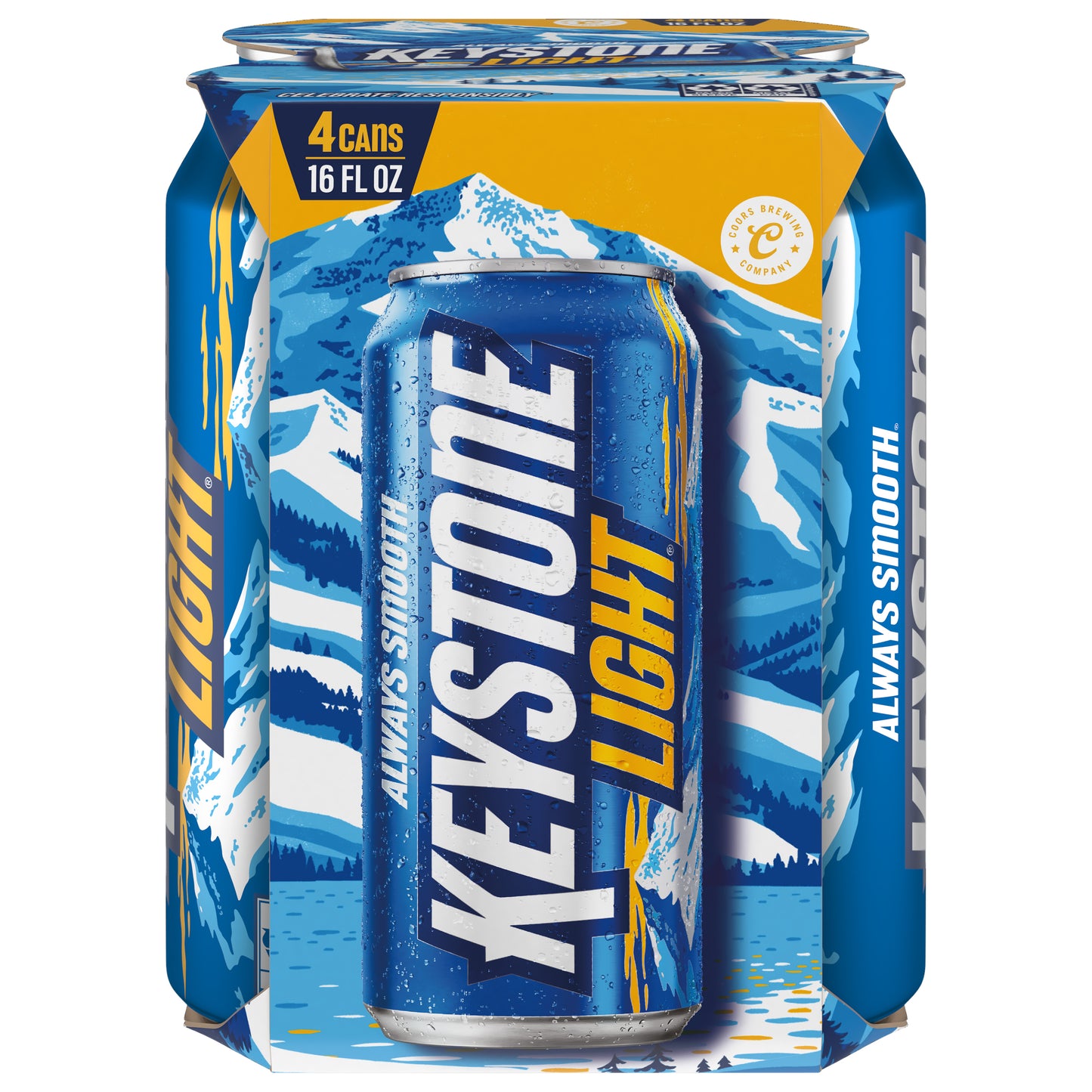 Keystone Light Beer 4 - 16 fl oz Cans
