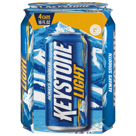 Keystone Light Beer 4 - 16 fl oz Cans