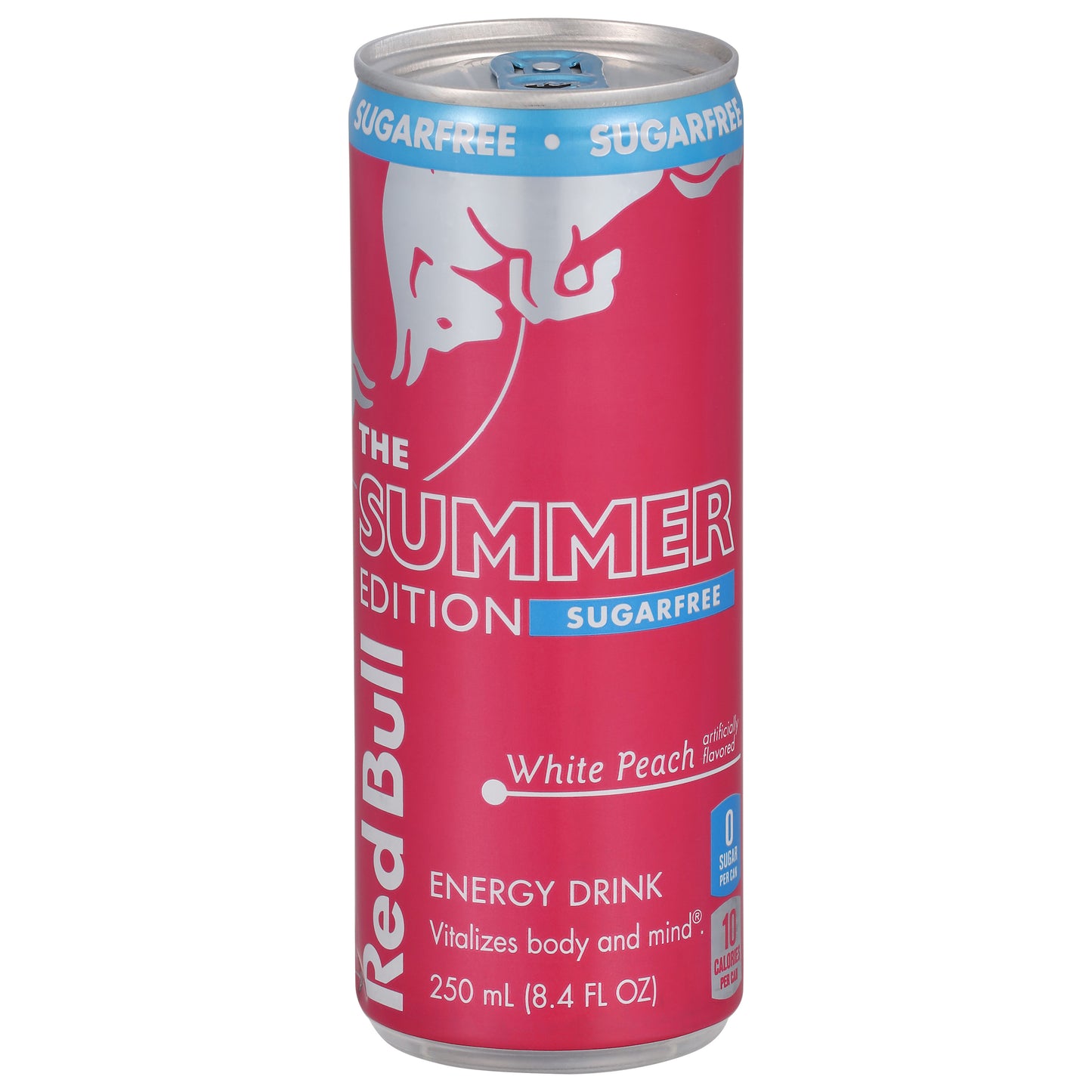 Red Bull The Summer Edition Sugarfree White Peach Energy Drink 8.4 fl oz