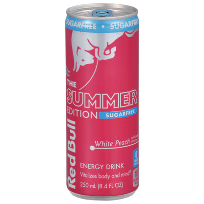 Red Bull The Summer Edition Sugarfree White Peach Energy Drink 8.4 fl oz