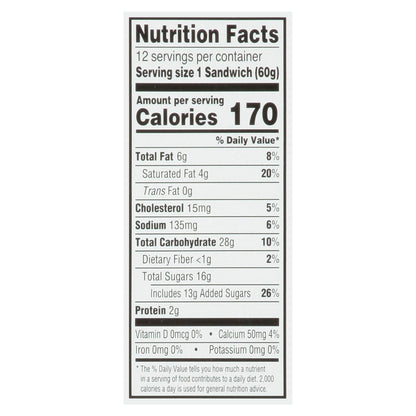 Kemps Mint Chocolate Chip Ice Cream Sandwiches 12 - 3.5 fl oz