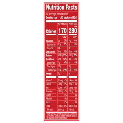 Duncan Hines Perfectly Moist Dark Chocolate Fudge Cake Mix, 15.25 OZ