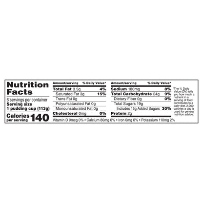 Swiss Miss Vanilla Flavored Pudding, 6 Count Pudding Cups (8 Pack)