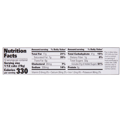 Rich Products Red Velvet Cake 33 oz