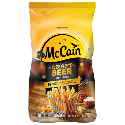 McCain Craft Beer Battered Fries, 22 oz (Frozen Potatoes)