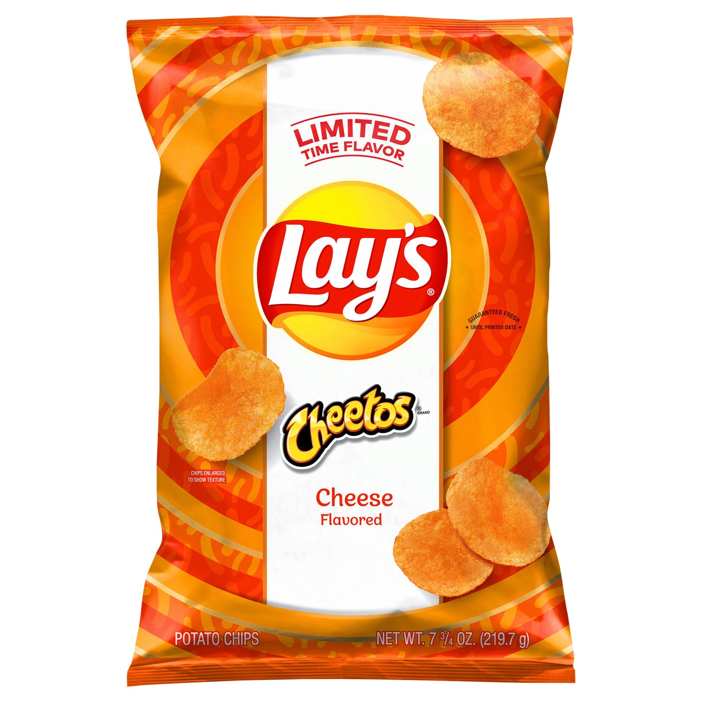 Lay's Potato Chips Cheetos Cheese Flavored 7 3/4 Oz