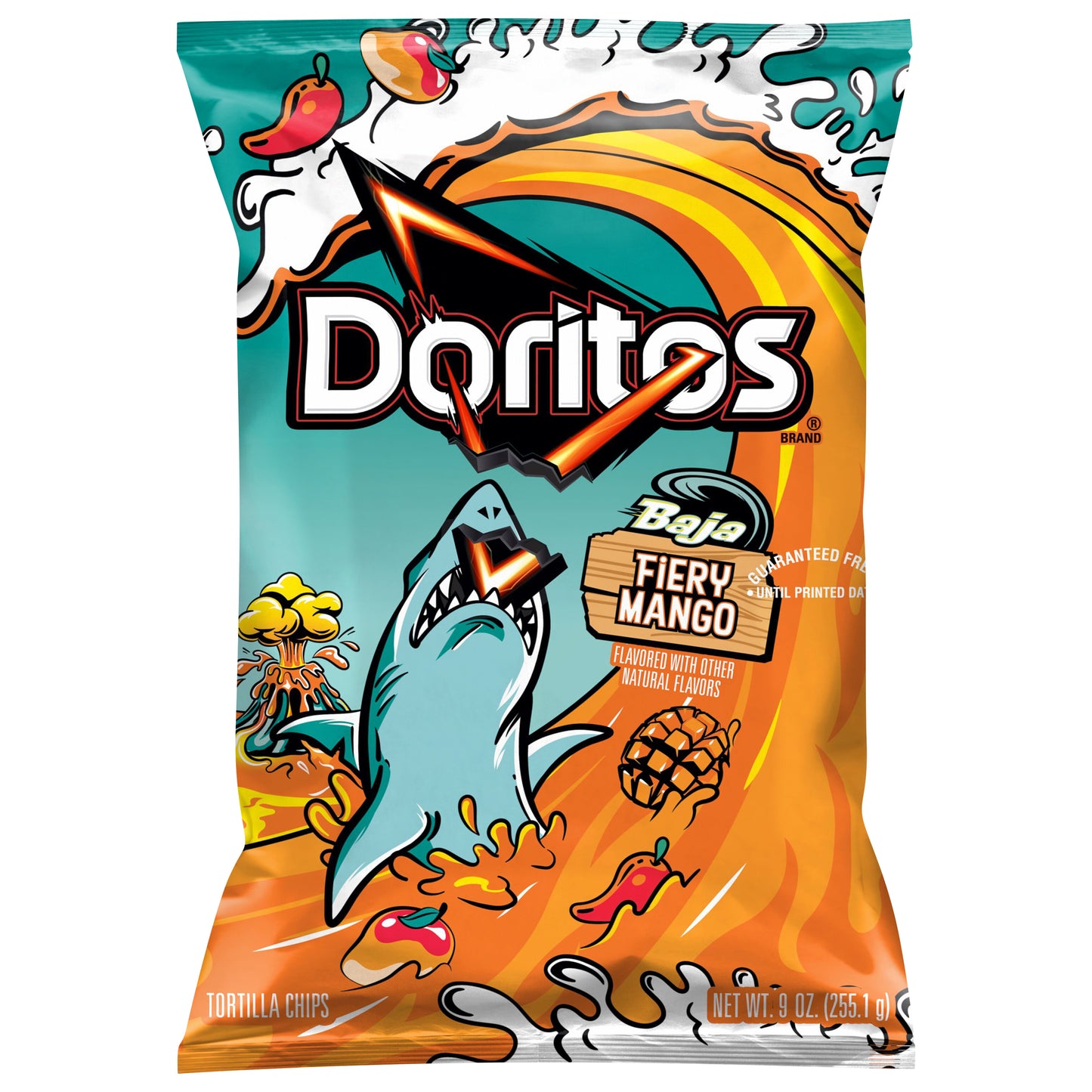 Doritos Tortilla Chips Baja Fiery Mango 9 Oz