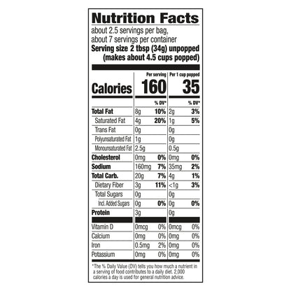 Orville Redenbacher's Kettle Corn Microwave Popcorn, Classic Bag, 3 Count
