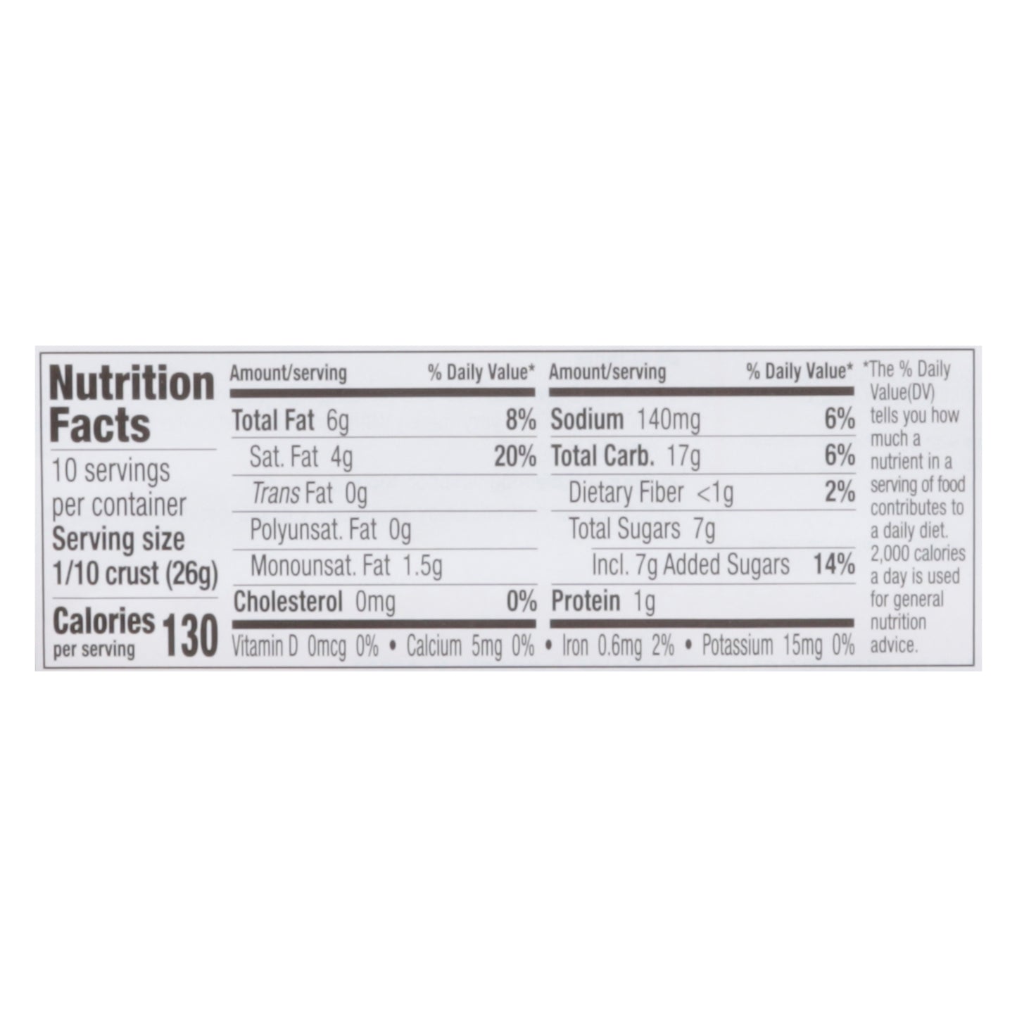 Keebler 10 Inch Graham Ready Crust 9 oz