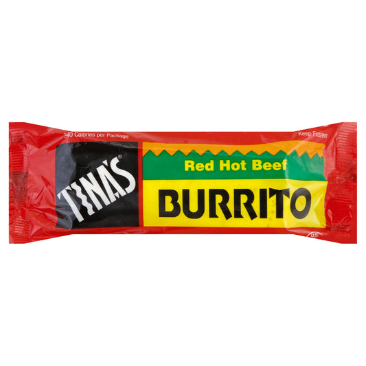 Tina's Burrito 4 oz - Red Hot Beef
