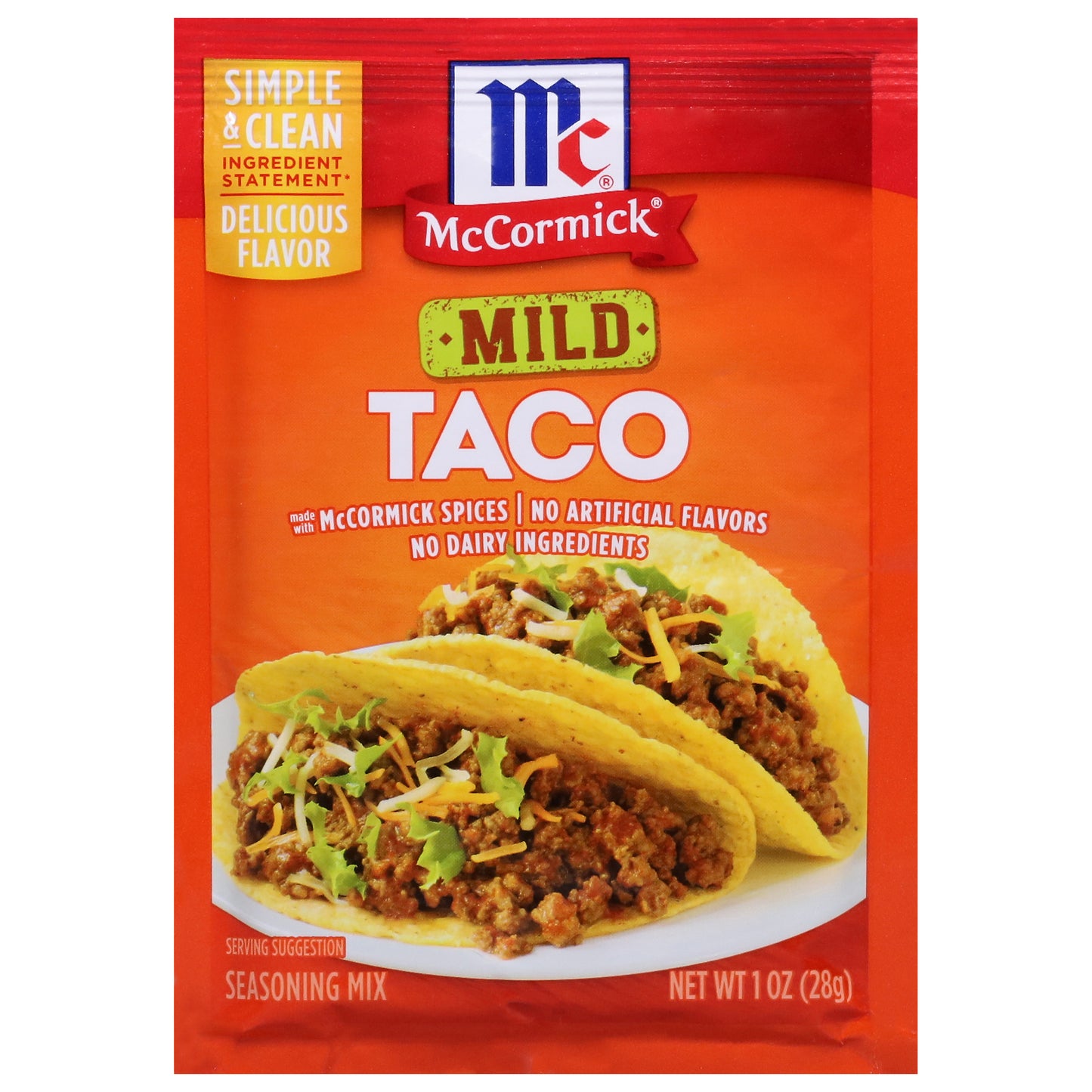 McCormick Mild Taco Seasoning Mix 1 oz - MILD TACO