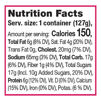 Noosa Blended Finest Raspberry Yoghurt 4.5 oz