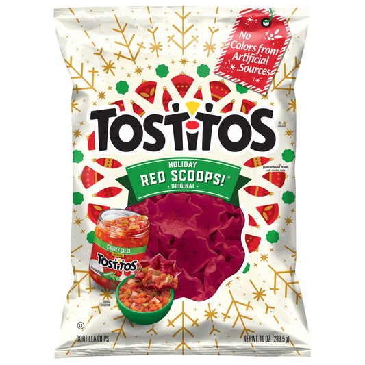 Tostitos Red Scoops! Tortilla Chips Original 10 Oz