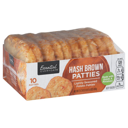 Essential Everyday Hash Brown Patties 10 ea Tray