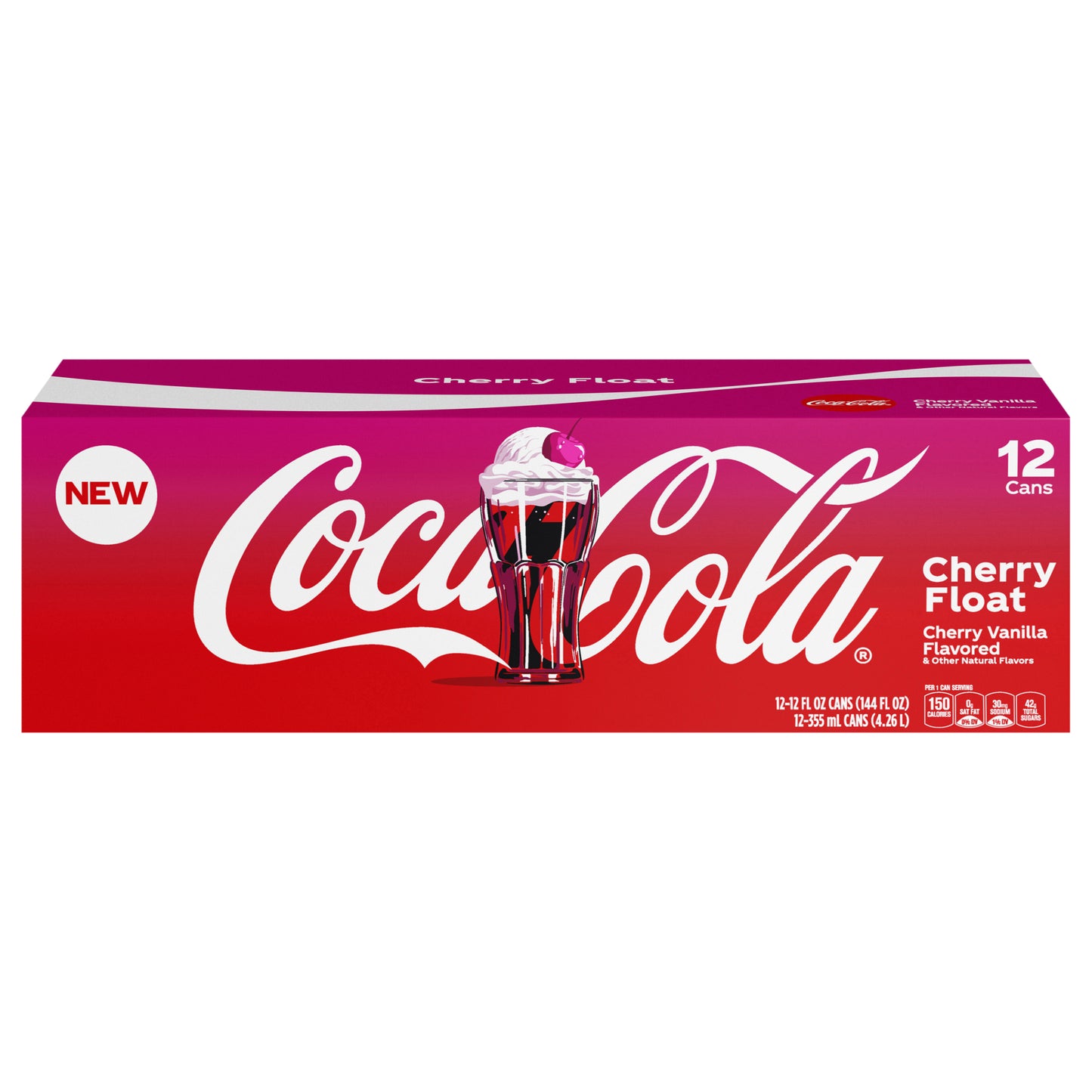 Coca-Cola Cherry Float Fridge Pack Cans, 12 fl oz, 12 Pack