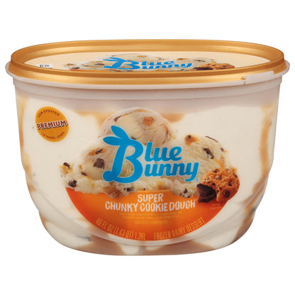 Blue Bunny Super Chunky Cookie Dough Frozen Dessert, 46 fl oz