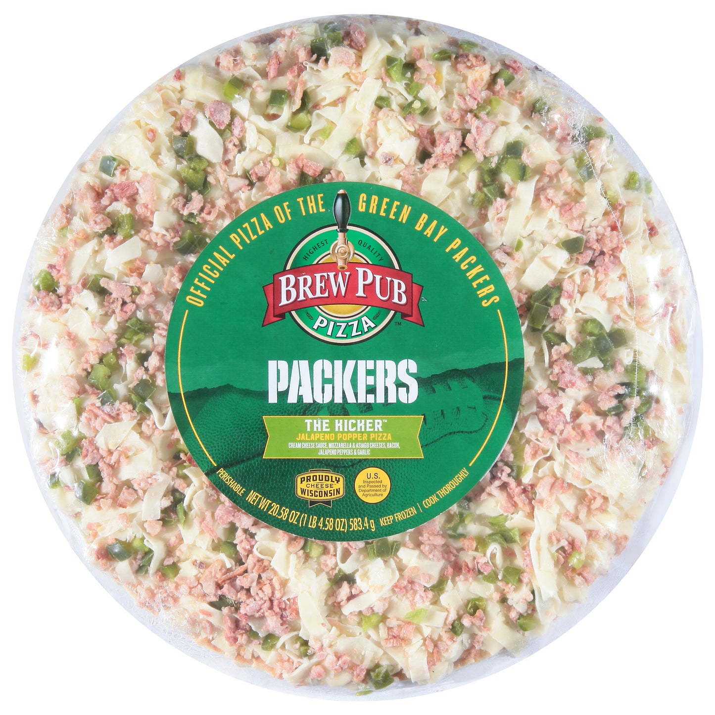 Brew Pub Pizza Packers Jalapeno Popper Pizza 20.58 oz