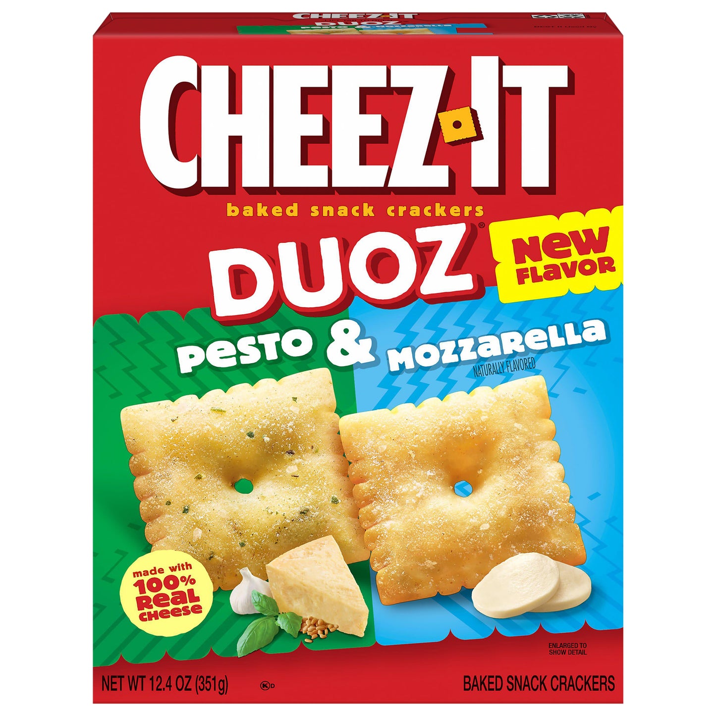 Cheez-It® DUOZ Pesto and Mozzarella Baked Snack Crackers