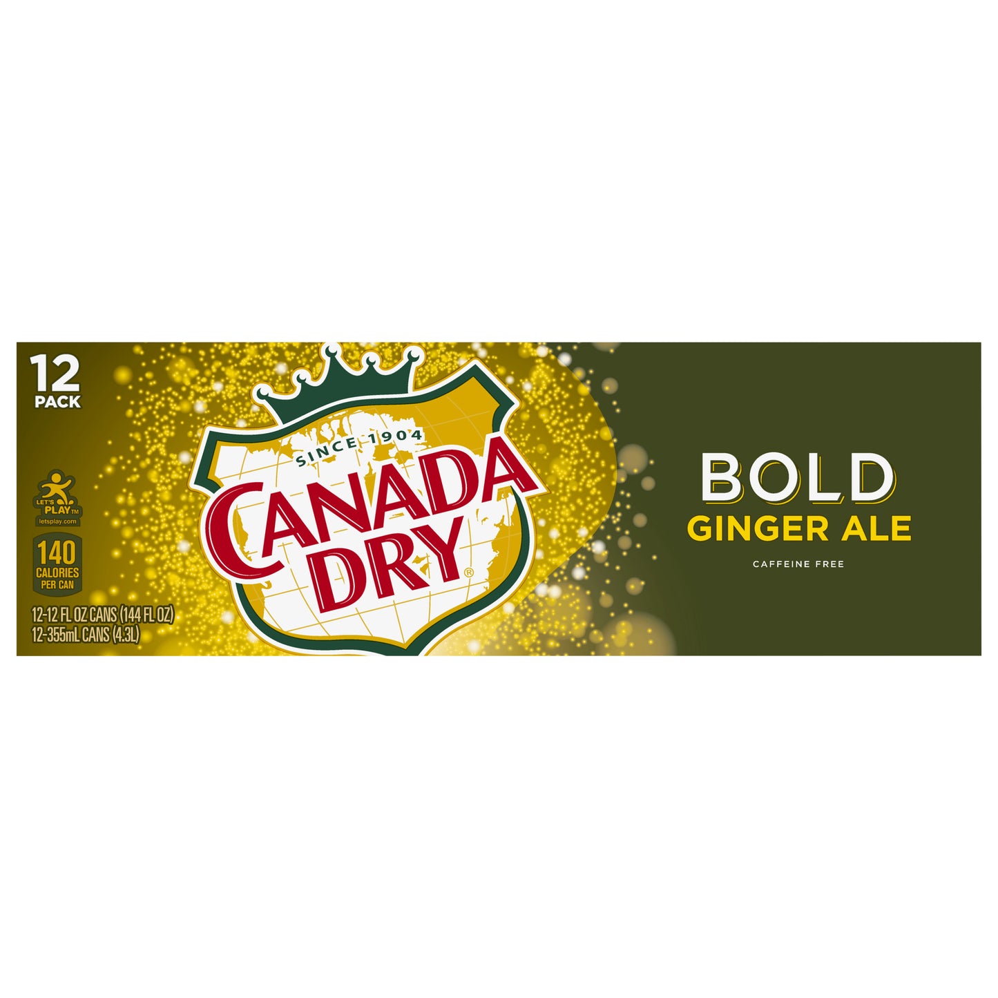 Canada Dry Bold 12 Pack Ginger Ale Soda 12-12 fl oz Cans