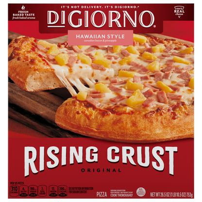 DiGiorno Frozen Pizza, Rising Crust Hawaiian Pizza, 26.5oz (Frozen)