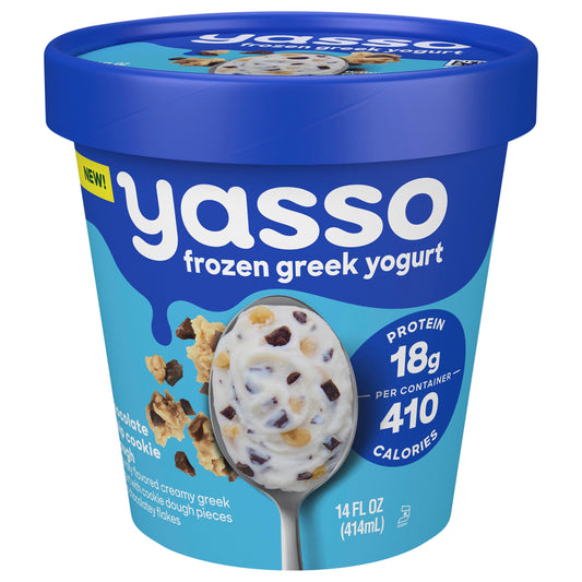 Yasso Frozen Greek Yogurt Chocolate Chip Cookie Dough 14 fl oz