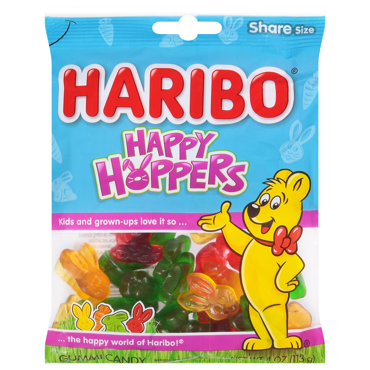 Haribo Happy Hoppers Gummi Candy 4 oz