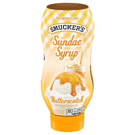 Smucker's Sundae Syrup Butterscotch Flavored Syrup, 20 Ounces
