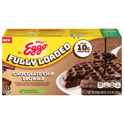 Eggo Waffles Fully Loaded Chocolate Chip Brownie 12.3oz