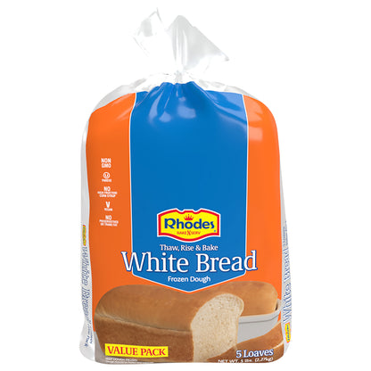 Rhodes White Bread Value Pack 5 ea