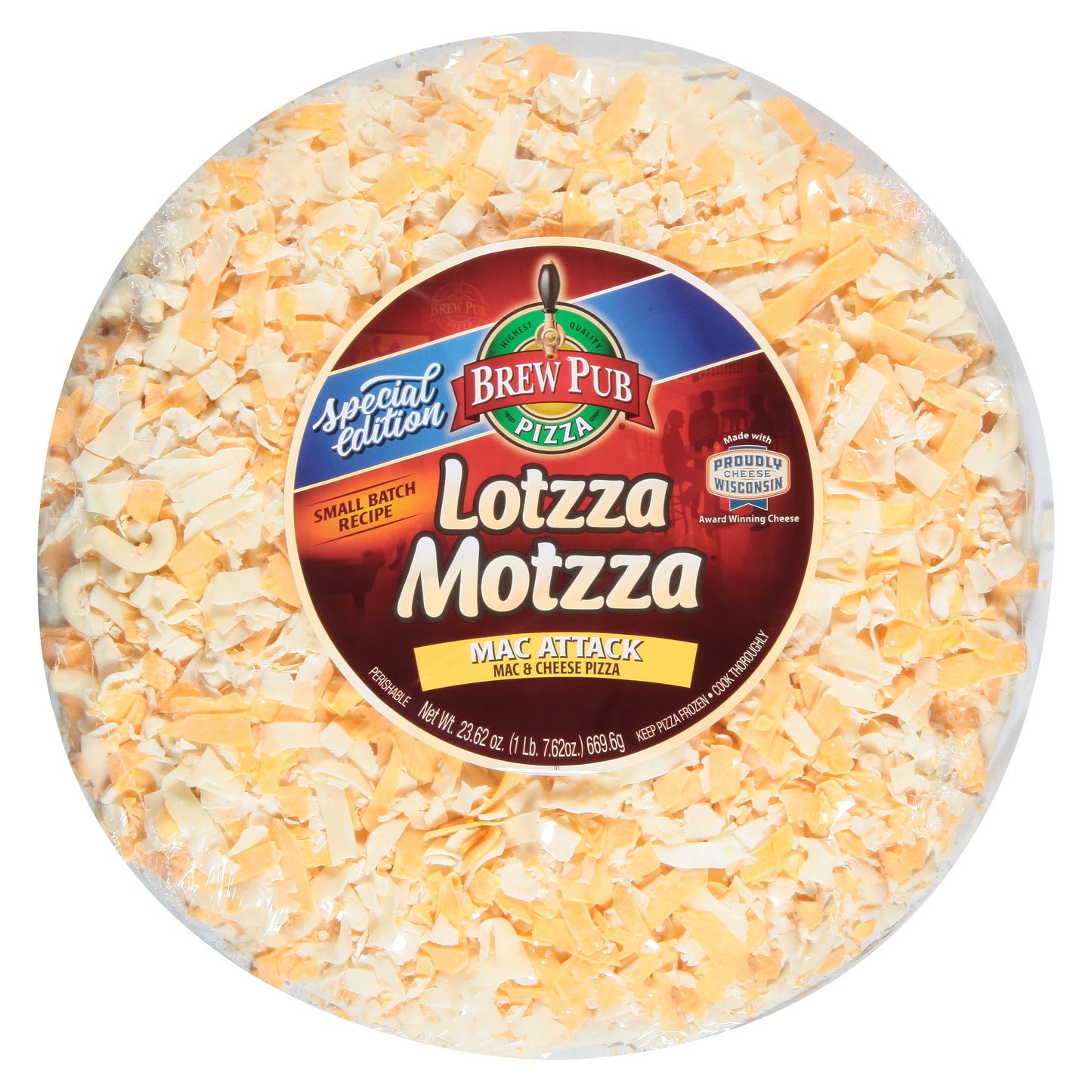 Brew Pub Pizza Lotzza Motzza Mac Attack Pizza Large 23.62 oz