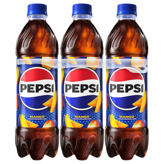 Pepsi Mango Soda 3 - 16.9 fl oz Bottles