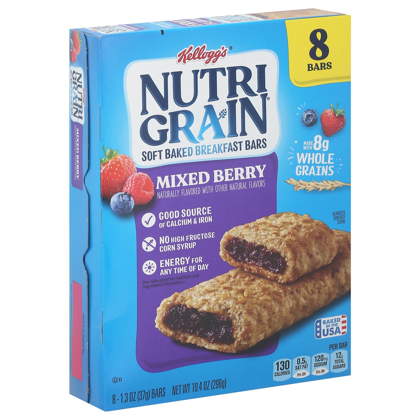 Nutri Grain Soft Baked Mixed Berry Breakfast Bars 8 - 1.3 oz Bars