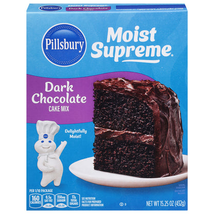 Pillsbury Moist Supreme Premium Dark Chocolate Cake Mix 15.25 oz